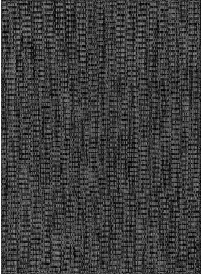 Washable Indoor Outdoor Rug 9x12 Weather Resistant Area Rugs Modern Solid for Porch Deck Balcony Backyard Patio Outside Carpet (9 X 12 Dark Grey)-Ruum Studio Home