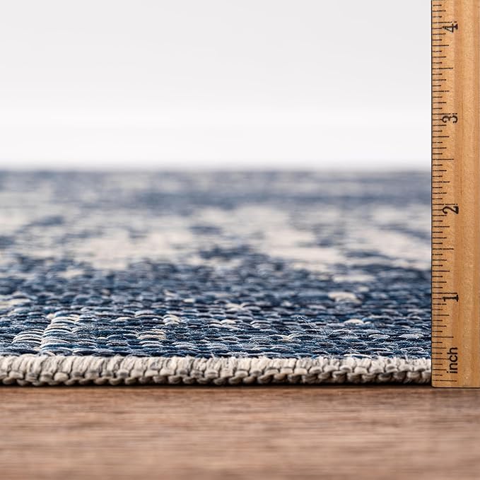 Keen Home Design Terrace Outdoor Area Rug - 6x9 Washable Indoor/Outdoor Rug for Patio, Kitchen, Balcony, Beach, Garden, Deck and Porch, Size: 6'x8'10"-Ruum Studio Home