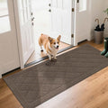 BEQHAUSE Dirt Trapper Door Mat 24" x 60", Doormat Non-Slip Entryway Rugs Washable, Dog Door Mat Stain Resistant and Absorbent Welcome Floor Mat for Front Back Door, Muddy Wet Shoes & Paws, Light Brown-Ruum Studio Home