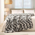 L'AGRATY Chunky Knit Blanket Throw: 50''x60'' Chenille Chunky Knitted Throw Blankets for Bed Couch - Handmade Thick Cable Knit Blanket - Large Crochet Rope Blankets for Home Decor-Ruum Studio Home