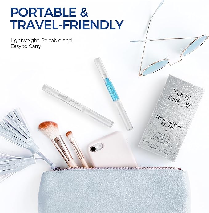 5 x Teeth Whitening Pen Gel (4+1 Desensitizing Gel), No Sensitivity Teeth Whitening Gel Kit, Effective Teeth Whitener, Travel-Friendly Tooth Whitening Pen, Carbamide Peroxide Tooth Bleaching-Ruum Studio Home