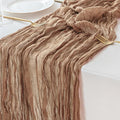 Sioloc Nude Cheesecloth Table Runner Fall Autumn Decor for Home 10ft Table Cloth for Tea Wedding Birthday Party Baby Bridal Shower Halloween Thanksgiving-Ruum Studio Home