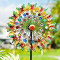 Lairander Butterfly Outdoor Wind Spinners, 84'' Large Garden Wind Spinner, Metal Yard Art Wind Sculptures & Spinners, Garden Decor for Outside Yard Ornaments Clearance Gift for Family-Ruum Studio Home