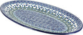 Blue Rose Polish Pottery Evergreen Magic Oval Platter-Ruum Studio Home