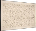 SIGNWIN 46"x60" Extra Large Framed Wall Art Vintage Botanical Sketch with Detailed Floral Pattern, Classic Nature Illustration for Home Living Room Bedroom Decor (Frame Assembly Required)-Ruum Studio Home