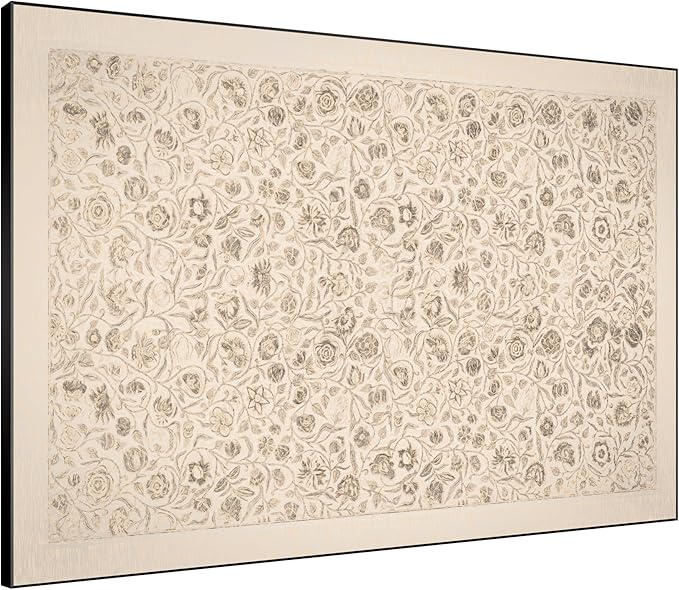 SIGNWIN 46"x60" Extra Large Framed Wall Art Vintage Botanical Sketch with Detailed Floral Pattern, Classic Nature Illustration for Home Living Room Bedroom Decor (Frame Assembly Required)-Ruum Studio Home