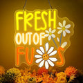 FRESH OUT OF FUS Neon Sign, Funny Novelty Neon Signs for Wall Decor, Dimmable Acrylic Neon Lights for Living Room Bedroom Party Decorations, Perfect Gifts-Ruum Studio Home