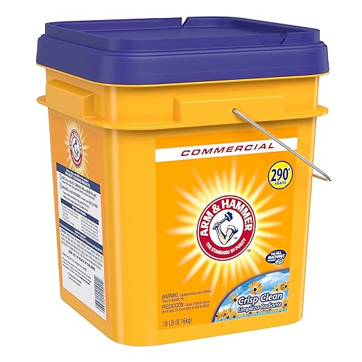 Arm & Hammer powder laundry detergent, crisp clean, 18 lb pail-Ruum Studio Home