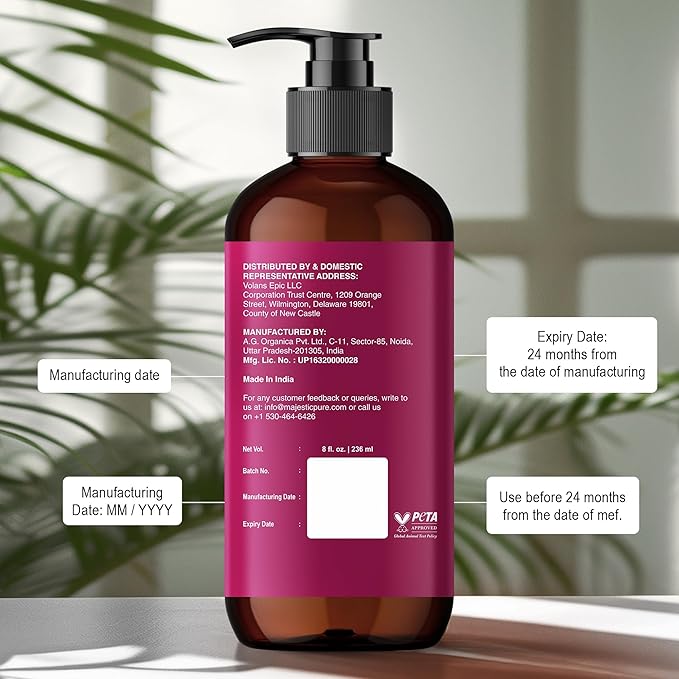 MAJESTIC PURE Cocoa Massage Oil for Massage Therapy - Refreshing, and Relaxing - Natural Oils with Cocoa Butter, Vitamin E & Lavender Oil - for All Skin Types - Men and Women - 8 fl oz-Ruum Studio Home
