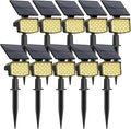 WELALO Solar Spot Lights Outdoor, [10 Pack/3 Modes] Solar Landscape Spotlights, Adjustable Solar Powered Security Lights, IP65 Waterproof Wall Lights for Walkway, Yard, Garden, Driveway (Warm White)-Ruum Studio Home