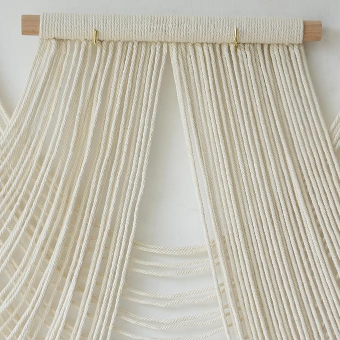 IOWER Macrame Wall Hanging Large Wall Home Decor Modern Fiber Wall Art Geometric Decoration Headboard Living Room Bedroom Backdrop-Ruum Studio Home