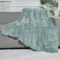 GONAAP Fuzzy Faux Fur Throw Blanket Ice Blue Super Soft Cozy Plush Fuzzy Shaggy Blanket for Couch Sofa Bed (Ice Blue, Throw(50"x60"))-Ruum Studio Home