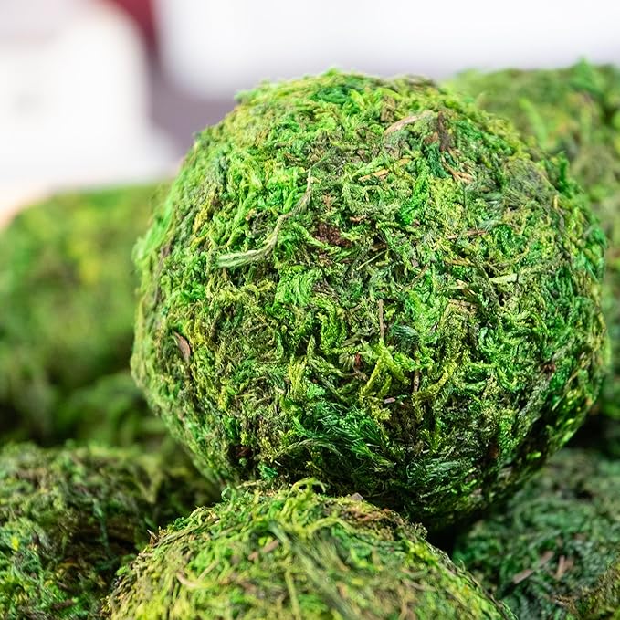 ANDALUCA Decorative Green Moss Balls Bowl Filler Orbs (Pure Moss)-Ruum Studio Home