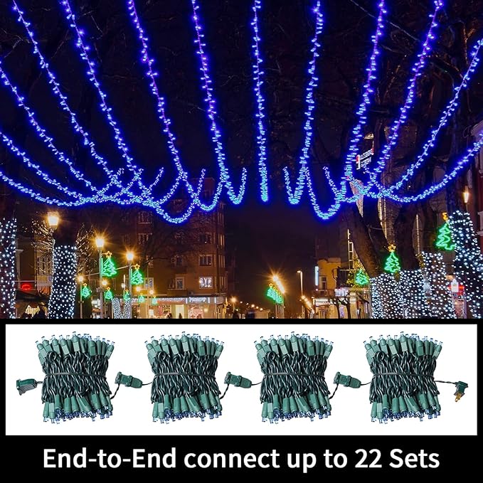 60 Count Blue - String Lights - LED Christmas Lights, Mini led Lights for Indoor Outdoor Home Holiday Party Wedding Independence Day Decoration-Ruum Studio Home