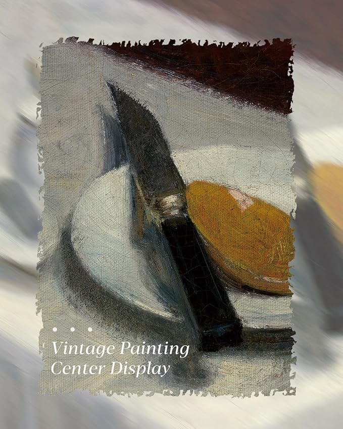 HUARCEY Gold Framed Vintage Wall Art for Living Room, Still Life Painting Prints Shelf Decor for Kitchen, Aesthetic Bedroom Wall Art, Best Gifts for Friends or Family - Before Meals 16L x 12W-Ruum Studio Home