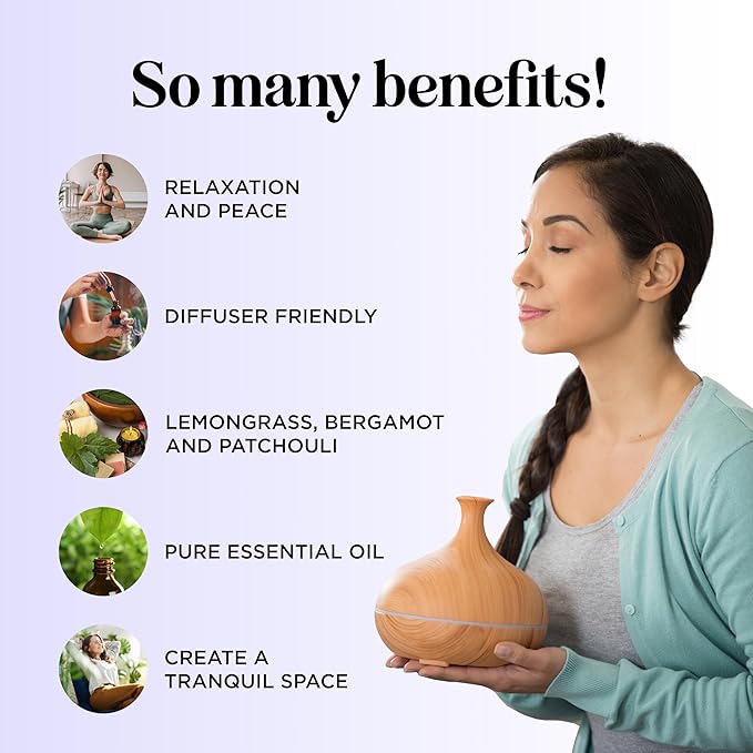 Unwind Aromatherapy Essential Oil Blend - Calming Essential Oils for Diffusers for Home Travel and Baths with Invigorating Pure Bergamot Patchouli and Citrus Essential Oils for Stress Support-Ruum Studio Home