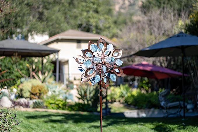 Wind Spinners Outdoor for Yard and Garden, Metal Large Wind Spinner & Sculptures 84 Inch, Garden Spinner Windmills for Yard Decor Gifts for Family Friends-Ruum Studio Home
