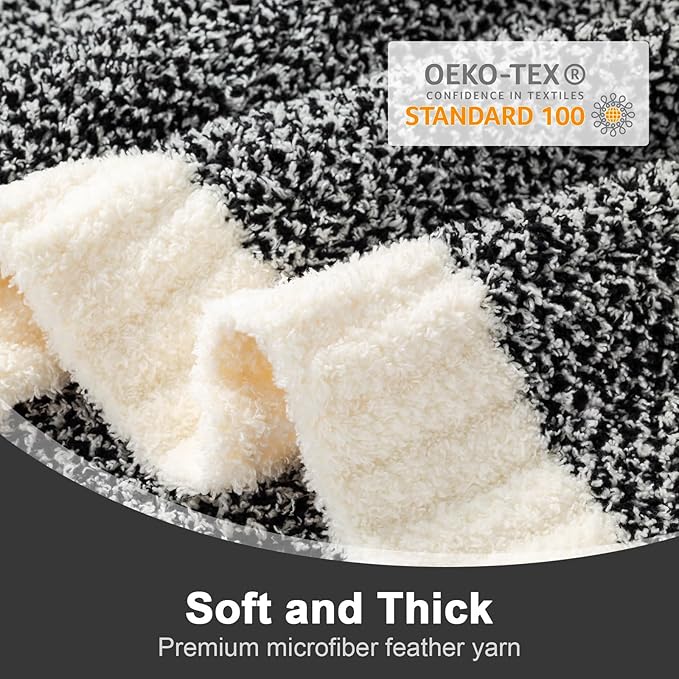 Snuggle Sac Heather Black Throw Blanket for Couch, Reversible Super Soft Micorfiber Blankets Dupes Warm Cozy Knit Fuzzy Plush Throws for Sofa, Bed, Heather Black, 50x60 inches-Ruum Studio Home