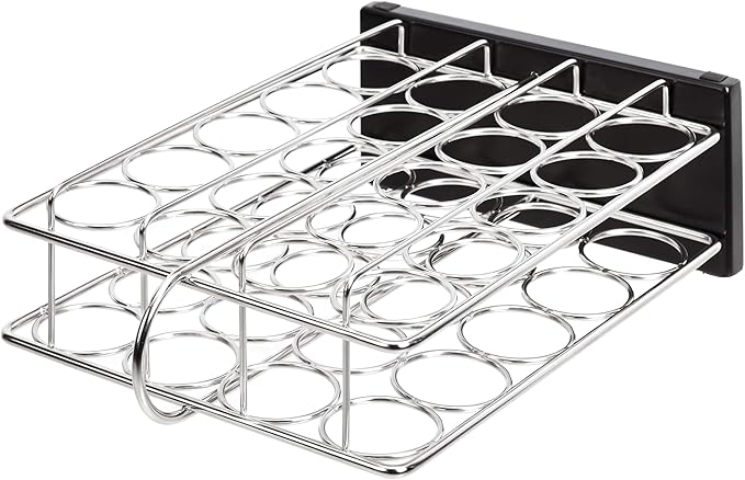 Amazon Basics 20 Jars Spice Organizer Rack, Silver-Ruum Studio Home