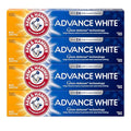 ARM & HAMMER Advance White Toothpaste, Teeth Whitening Baking Soda Toothpaste with Stain Defense Technology and Fluoride, Clean Mint Flavor, 6.0 Oz (4 Pack)-Ruum Studio Home