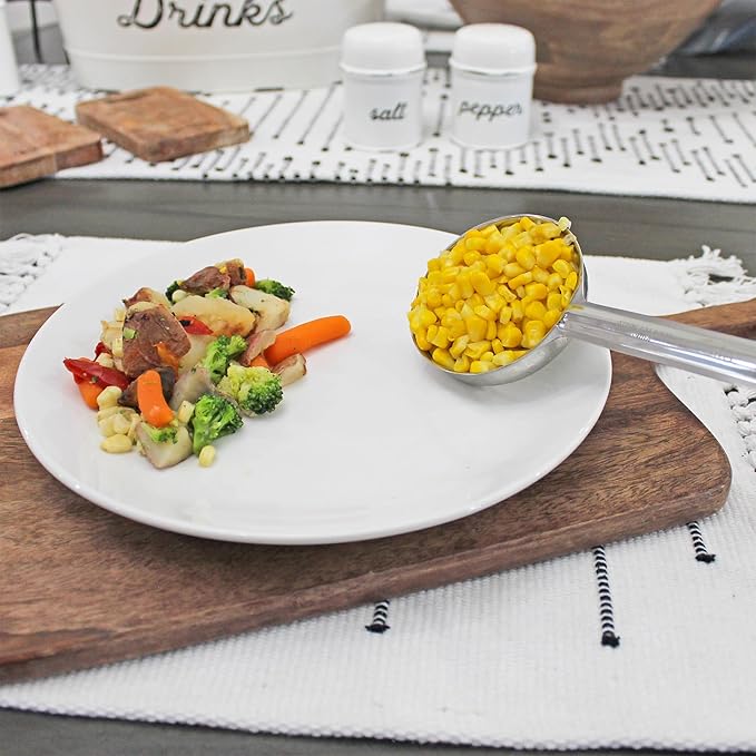 Darware Portion Control Serving Spoons (6-Piece Ladle Set); w 1/4 Cup, 1/2 Cup, 3/4 Cup & 1 Cup (2, 4, 6, 8 oz) & 1/2 & 1 Cup Utensils/Spoodles-Ruum Studio Home