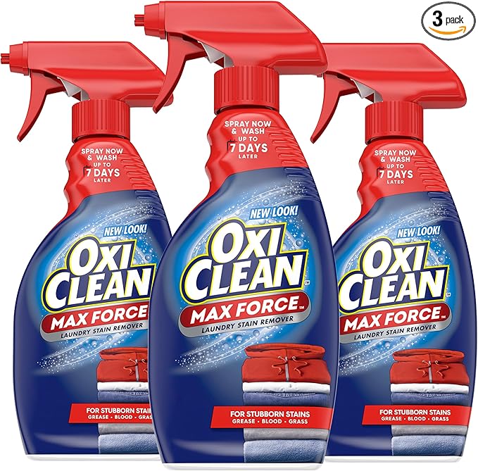 OxiClean Max Force Laundry Stain Remover Spray, 12 Fl. Oz, 3-Pack-Ruum Studio Home