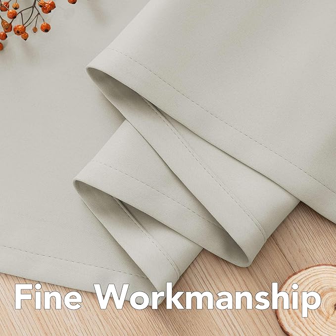 H.VERSAILTEX Room Darkening Curtains for Living Room Light Reducing Thermal Insulated Window Treatment Panels/Drapes Grommet Top 2 Panels (Pale Oak - 52 x 96 Inches)-Ruum Studio Home