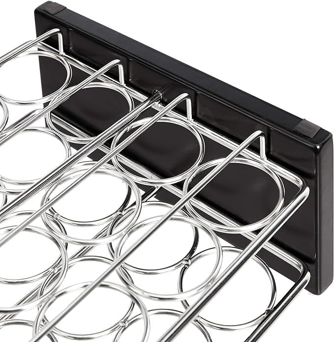 Amazon Basics 20 Jars Spice Organizer Rack, Silver-Ruum Studio Home