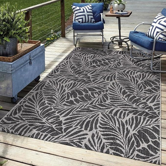 Keen Home Design Terrace Outdoor Area Rug - 12x15 Washable Indoor/Outdoor Rug for Patio, Kitchen, Balcony, Beach, Garden, Deck and Porch, Size: 12'x15'-Ruum Studio Home