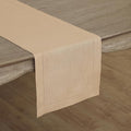 Solino Home Linen Beige Table Runner 108 Inches Long - 100% Pure Linen 14 x 108 Inch Table Runner for Fall, Autumn, Thanksgiving - Classic Hemstitch-Ruum Studio Home
