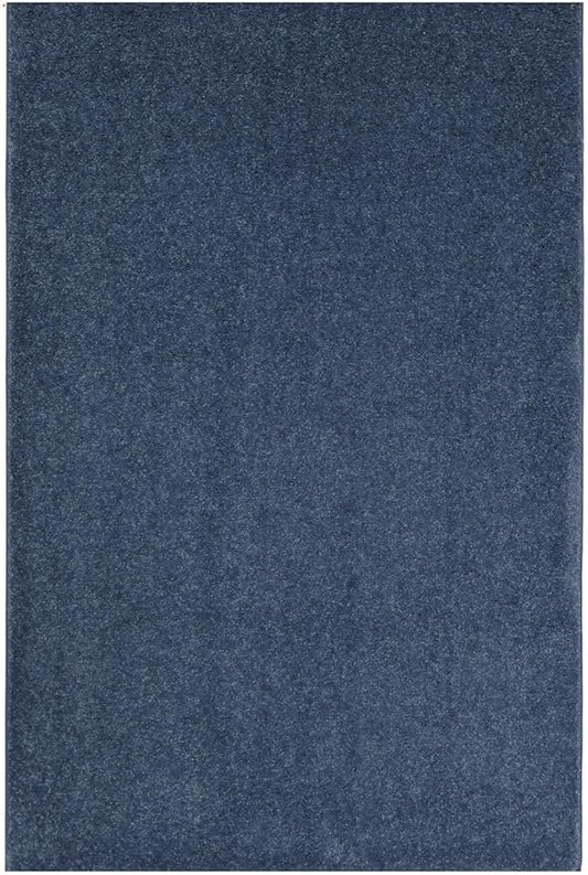 KOECKRITZ Soft and Colorful Kids Classroom Area Rugs (Passes Flammability Pill Test) Many Sizes and Bright Colors to Select from (4' x 4', Navy)-Ruum Studio Home