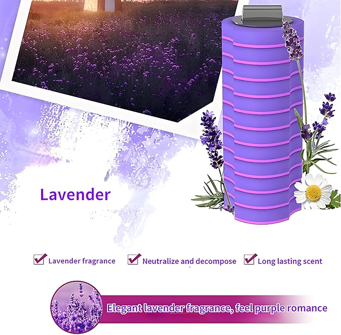 56 Count Toilet Bowl Wand Refills, KIRIKIT Wall-Mounted Disposable Toilet Cleaner Brush Heads for Bathroom Toilet Scrubber Cleaning Accessories, Lavender, Lemon, Ocean-Ruum Studio Home