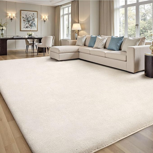 Sour Lemon 9x12 Area Rugs for Living Room, Soft Large Area Rug Fluffy Rugs for Bedroom，Machine Washable Area Rug Non Slip Carpet Rug for Living Room Playroom Kids Room Home Decor-Ruum Studio Home