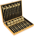 Matte Gold Silverware Set, OGORI 30-Piece Food Grade Stainless Steel Gold Flatware Set, Kitchen Utensil Set Service for 6, Tableware Cutlery Set for Home and Restaurant, Dishwasher Safe - Gift Box-Ruum Studio Home