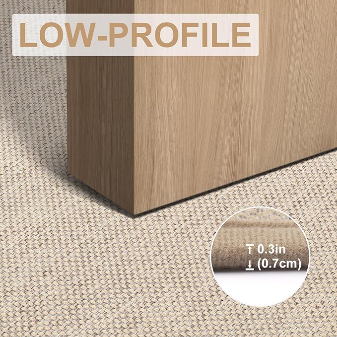 LEKEEPGO Door Mat 24"x36", Non Slip Door Mat Indoor Entrance, Rubber Backing Front Indoor Door mat Washable Absorbent Low-Profile Entryway Entry Resist Dirt Inside Door Mats, Khaki-Ruum Studio Home