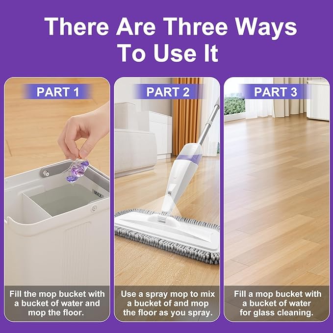 JOYMOOP Floor Cleaner for Mopping, 15 PCS Mopping Solution, Hardwood Floor Cleaner, Works Perfectly with Mop Bucket-Ruum Studio Home