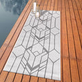 Keen Home Design Terrace Outdoor Runner Rug - 2x10 Washable Indoor/Outdoor Rug for Patio, Kitchen, Balcony, Beach, Garden, Deck and Porch, Size: 2'2"x9'11"-Ruum Studio Home