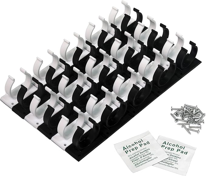 Simple Houseware 30 Spice Gripper Cabinet Holder - 6 Strips, Holds 30 Jars-Ruum Studio Home
