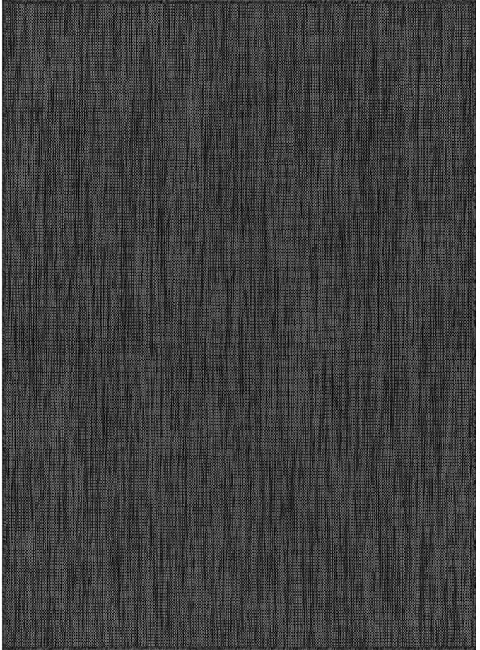 CAMILSON Outdoor Rug 8x10 Modern Area Rugs for Indoor and Outdoor Patios and Porches - Waterproof, Washable, Non-Shedding, Easy-to-Clean Outside Carpet (8 x 10, Solid - Dark Gray)-Ruum Studio Home