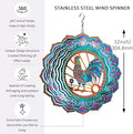 Rooster Wind Spinner for Yard and Garden,12in Wind Spinners Outdoor Rooster Gifts,Chicken Gifts for Women Mother Grandma Wife Men Father,Garden Decor Metal Hanging Yard Art Wind Sculpture-Ruum Studio Home