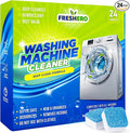 Washing Machine Cleaner Tablets – 25-Pack Deep Cleaning for Front Loader, Top Load & HE Washers – Helps Remove Odor-Causing Residues, Pet Hair & Hard Water Buildup – Septic Safe-Ruum Studio Home