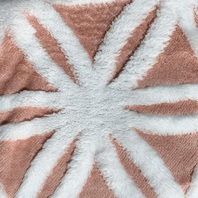 UKELER Luxury Soft Sherpa Throw Blanket Comfort Fuzzy Soft Sherpa Fleece Blanket for Bed/Couch/Sofa/Office/Camping, 60'' x 50'', Pink-Ruum Studio Home
