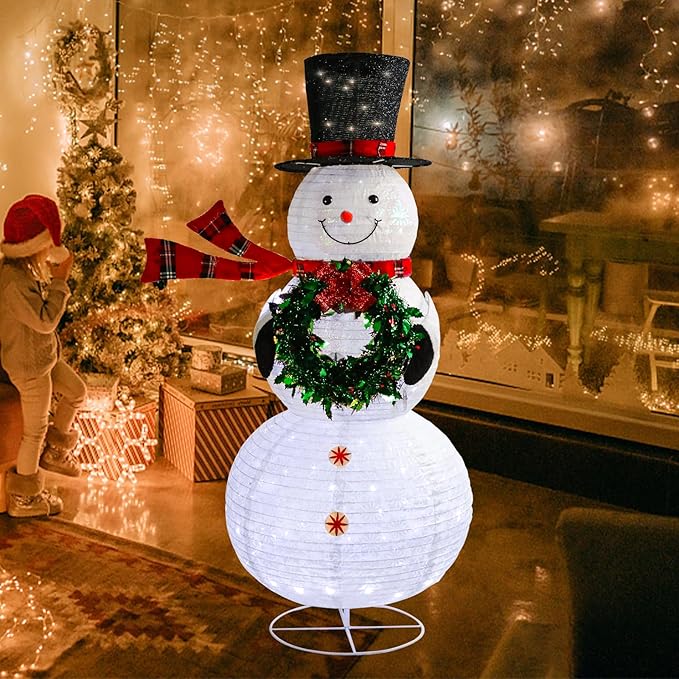 Taman 6ft Christmas Lighted Snowman Decorations Lighted Up Outdoor Lighted Holiday Displays Gift for Christmas Garden Party Yard Porch Decor-Ruum Studio Home
