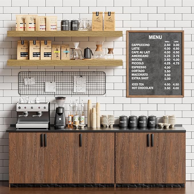 Heimlove Floating Shelves for Wall 36 Inches Long,9.3" Deep Oak Floating Shelf Set of 2,Wall Mounted Shelves for Bathroom Bedroom Living Room Kitchen Office,Shelf for Books Storage,Home Decor-Ruum Studio Home