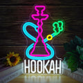 Hookah Neon Sign Nargile Lounge Sign Colorful LED Light for Shisha Bars and Lounges Decor Dimable USB Neon Signs for Man Cave,Hookah Shops,Vape Bars and Vapor Lounges(16.5 * 9.8inch)-Ruum Studio Home