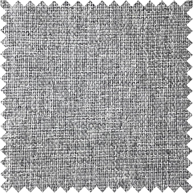 Macochico 52”Wx96”L 100% Blackout Curtains for Bedroom Living Room Nursery Light Grey Pinch Pleated Linen Curtains Farmhouse Burlap Drapes Thermal Window Panels with Hooks and Tieback 1 Panel-Ruum Studio Home
