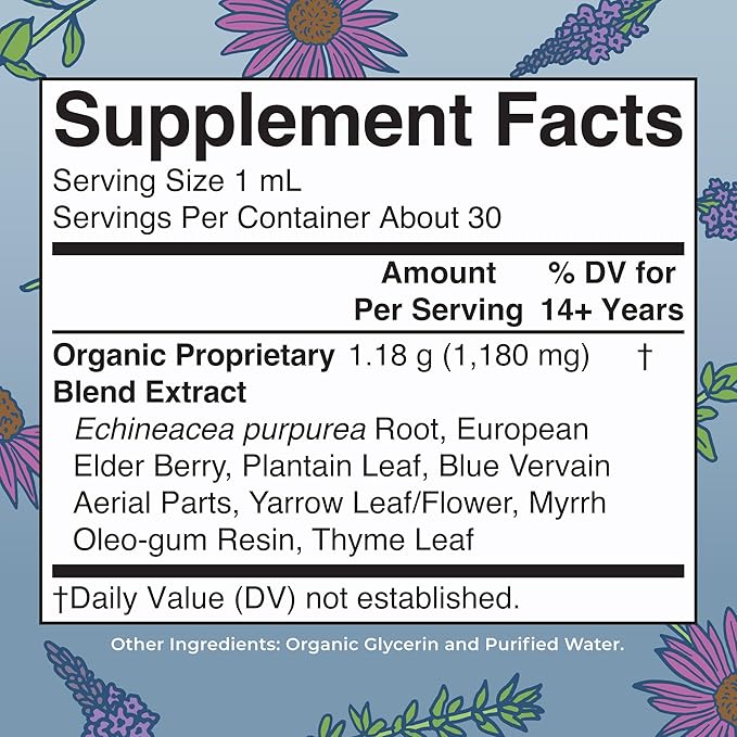 MaryRuth Organics Lymphatic Support Drops | USDA Organic Lymphatic Cleanse Immune Support Supplement| Lymphatic Support with Echinacea & Elderberry | Blue Vervain | Vegan | Non-GMO | 30 Servings-Ruum Studio Home