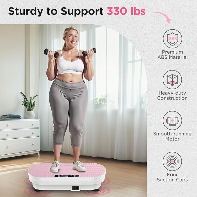 FEIERDUN Vibration Plate Exercise Machine, Vibration Plate for Lymphatic Drainage, Power Plate Vibration Platform for Weight Loss, Toning & Wellness-Ruum Studio Home