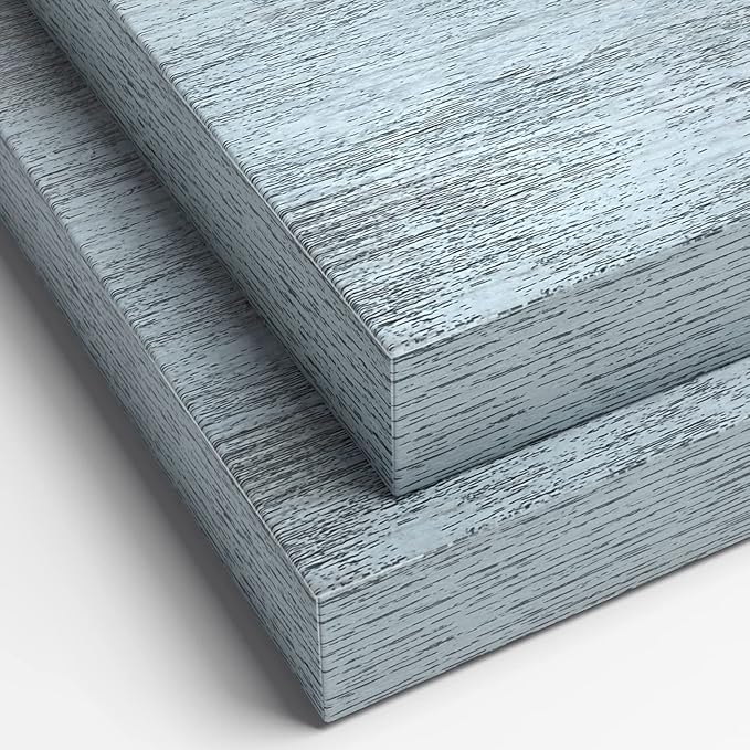 Sorbus Floating Shelves - 2 Pack 24 X 9 Inch Rustic Blue Wall Shelves for Bedroom, Kitchen, Living Room, Bathroom Shelves, Home Decor - Extra Long Floating Shelf for Trophy, Books Frames, Toilet Paper-Ruum Studio Home