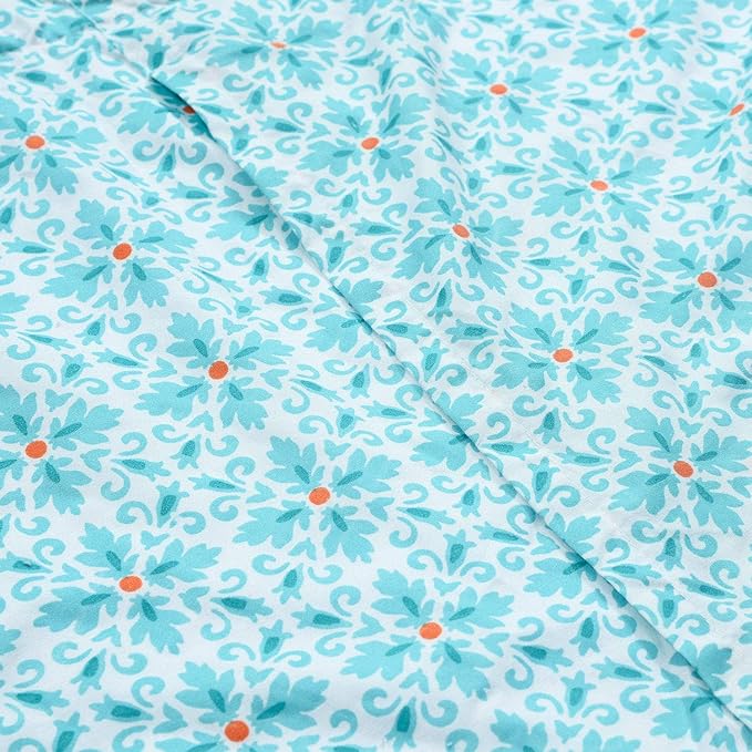 NEWLAKE Quilted Cotton Bed Pillowcases, European Gorgeous Floral Pattern, 2 Pieces, 20x27 Inch-Ruum Studio Home